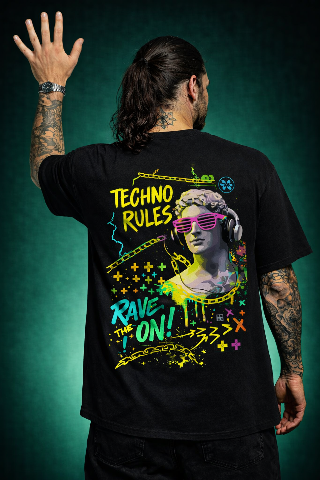 Techno Rules Oversized Shirt