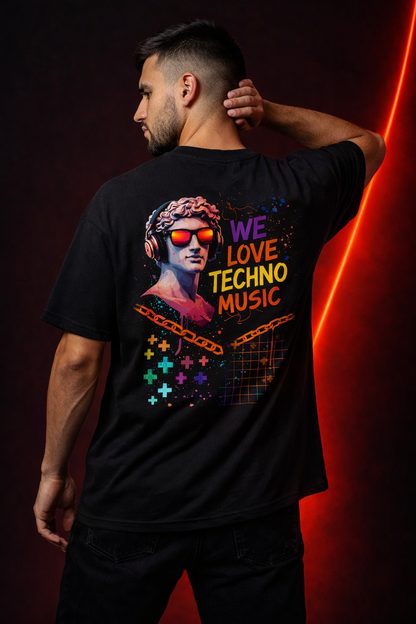 We Love Techno Oversized Shirt