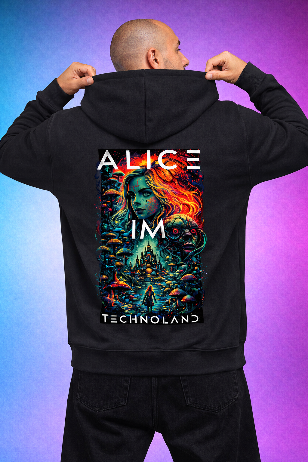 Alice im Technoland Premium Hoodie